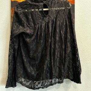 black lace blouse